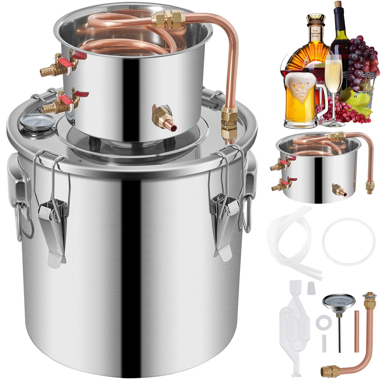3 Gal Alcohol Distiller Kit with Copper Still