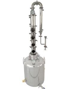 4" 4 Plate Stainless Steel Alcohol Distiller