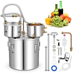 COSTWAY 5 Gal Home Distillery Kit with Pump