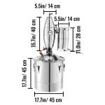 VEVOR 70L Home Alcohol Distillation Kit