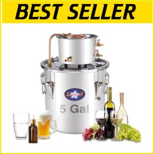 5 Gal Copper Still Kit with Dual Thermometer