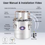 5 Gal Copper Still Kit with Dual Thermometer