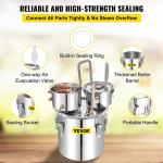 13.2 Gal Stainless Steel Distiller for Home Brewing