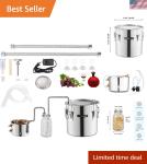 5 Gallon Stainless Steel Copper Distillery Kit