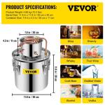 5 Gal Copper Water Alcohol Distiller Kit