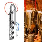 4" Stainless Steel Moonshine Still with Copper Plate