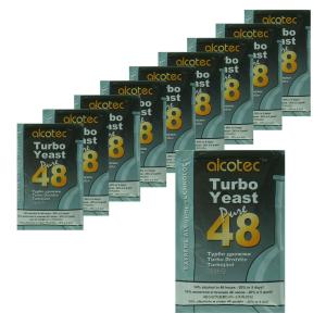 Alcotec Turbo Yeast 48 Hour Pack of 10