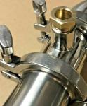 Stainless Steel Tri-Clamp Distilling Column 2"x12