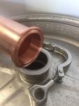 2" Copper Tri-Clamp Ferrule for Keg Still