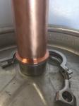 2" Copper Tri-Clamp Ferrule for Keg Still