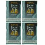 Alcotec Turbo Yeast 48 Hour Pack of 4
