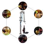 Tubular Distillation Tower with Sight Glass – 13-26 Gallon