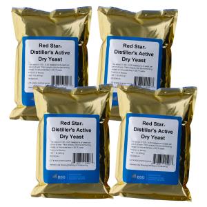 Red Star Dady Distillers Dry Yeast - 1lb 4 Pack