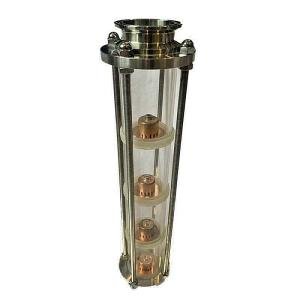 2" Tri Clamp Glass Distiller with 4 Plate Column