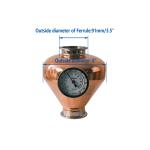 3-Inch Copper Distillation Helmet with Thermometer