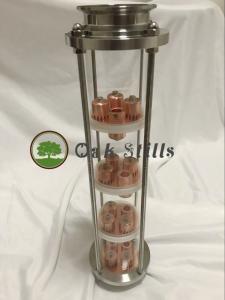 3" Glass Copper Bubble Plate Distillation Kit