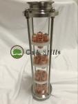 3" Glass Copper Bubble Plate Distillation Kit