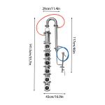 Stainless Steel 4" Reflux Moonshine Still Column