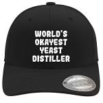 Okayest Yeast Distiller Soft Flexfit Cap, Black