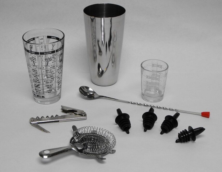 Professional Cocktail Mixing Set - 10 pc