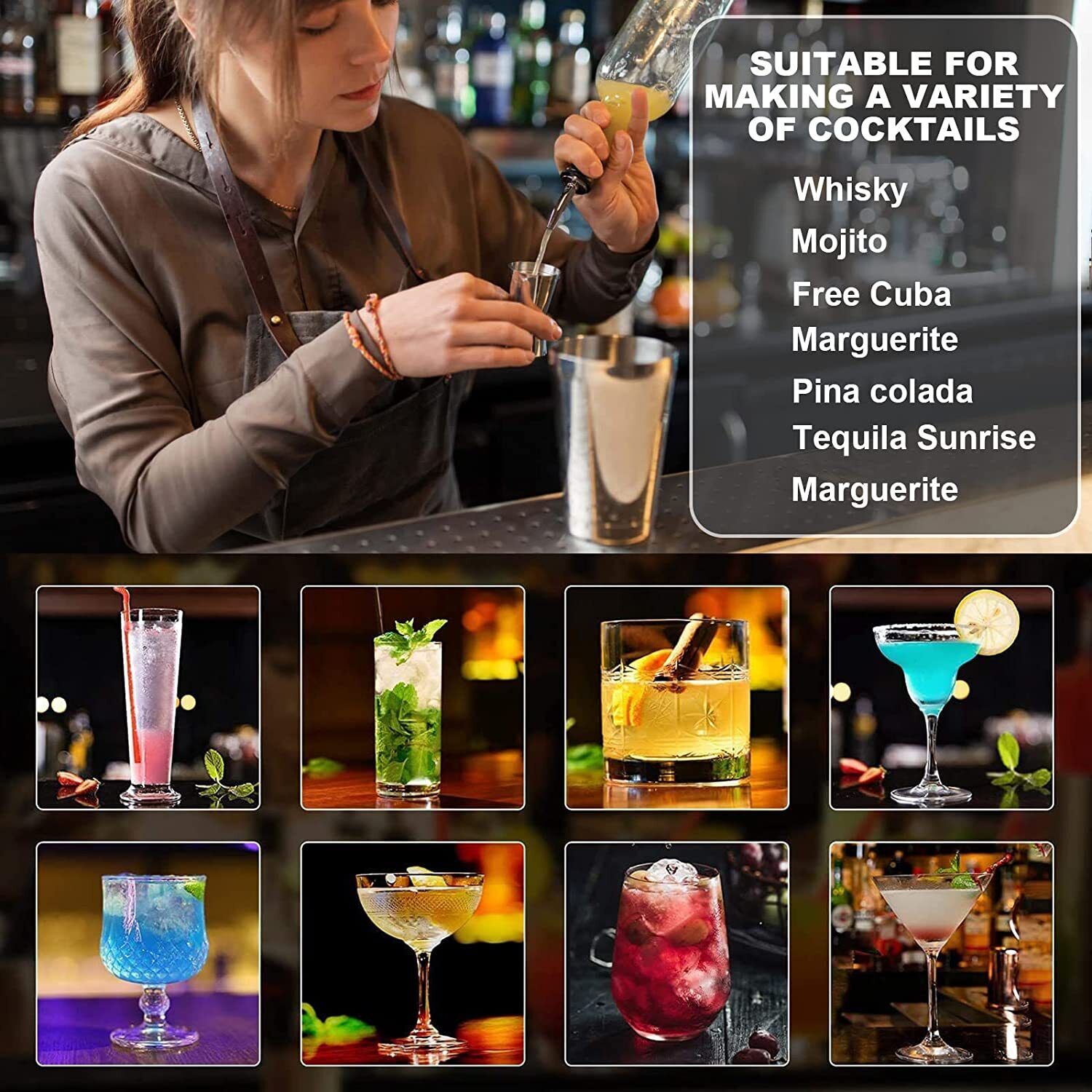 23-Piece Pro Distillery Cocktail Shaker Set
