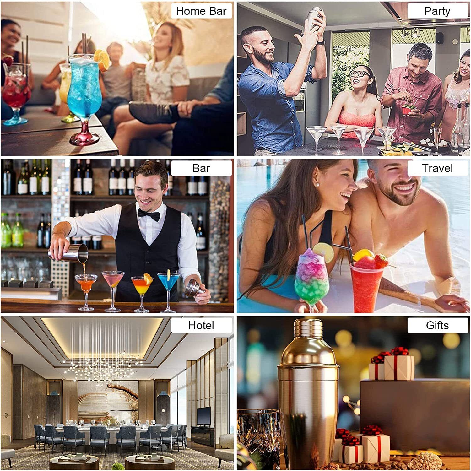 23-Piece Pro Distillery Cocktail Shaker Set
