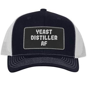 Yeast Distiller Engraved Trucker Hat – Navy-White