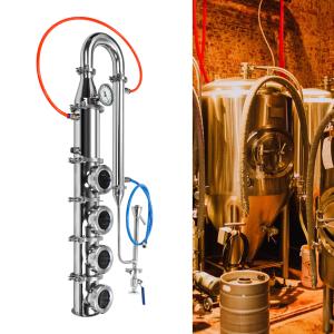 4" Stainless Moonshine Still Reflux Column Kit