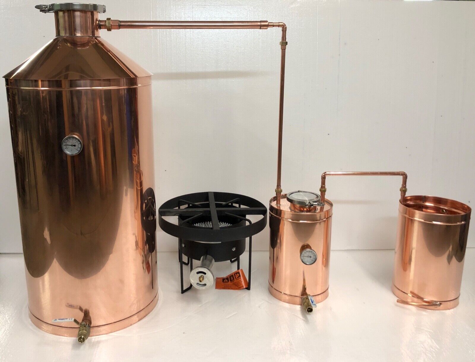 50 Gallon Copper Moonshine Still with Propane Burner