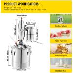 VEVOR 8Gal Moonshine Still Distillery Brewing Kit