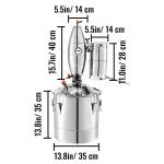 VEVOR 8Gal Moonshine Still Distillery Brewing Kit