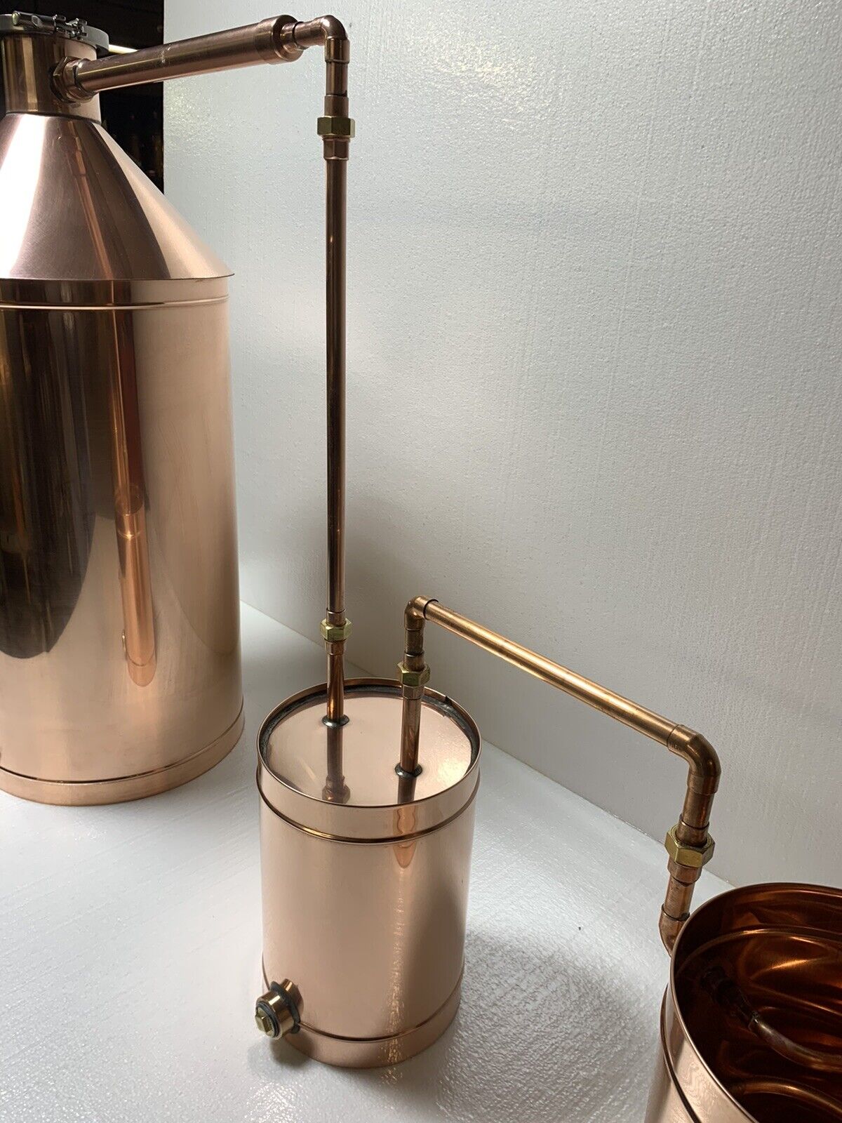 20 Gallon Copper Moonshine Still with Electric Heating and 4" Cap