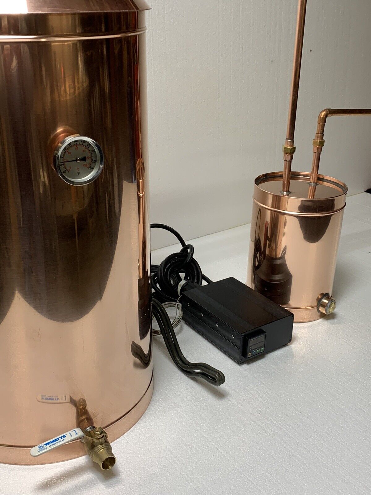 20 Gallon Copper Moonshine Still with Electric Heating and 4" Cap