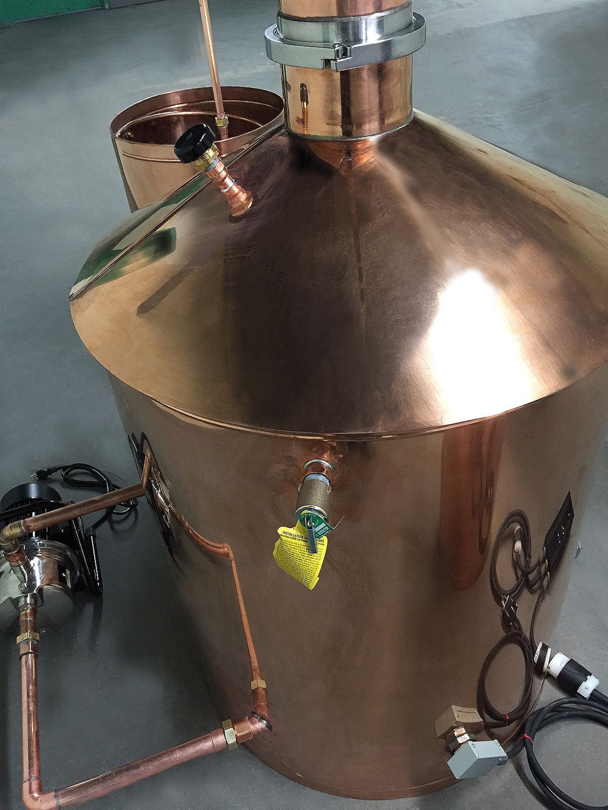 100 Gal Copper Moonshine Distillery Kit!