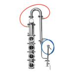 4" Stainless Steel Moonshine Still with Bubble Plate