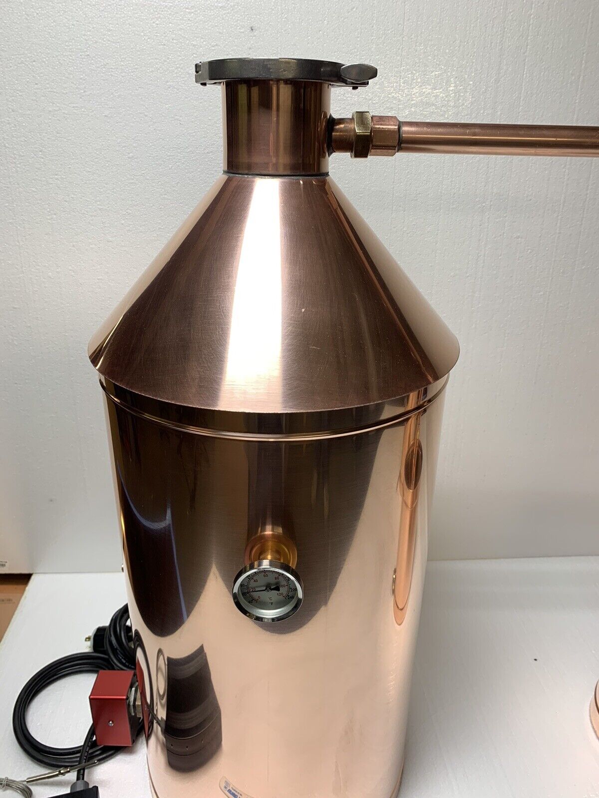 20 Gallon Copper Moonshine Still with Electric Heating and 4" Cap