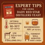 Red Star DADY Distillers Yeast 1 lb