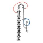 4" Steel Moonshine Still Column with Copper Plates