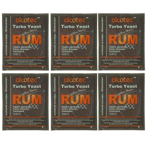 Alcotec Rum Yeast with Glucoamylase - 6 Pack