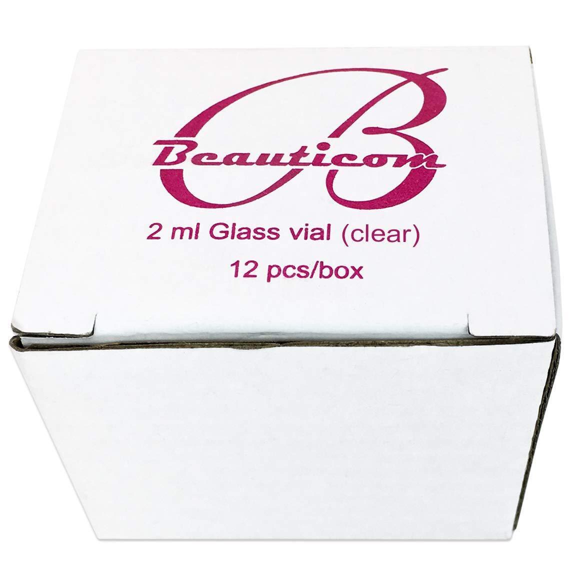 12 Clear Glass Vials for Essential Oil Sampling
