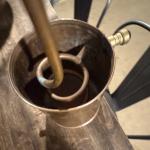 Copper Moonshine Still with Thermometer and Condenser