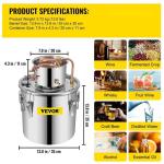 VEVOR 8 Gal Stainless Steel Home Distilling Kit