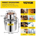 5 Gallon Stainless Steel Alcohol Distiller Kit