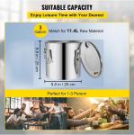 VEVOR Stainless Steel 3 Gal Distiller Kit