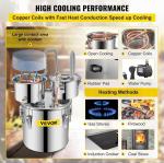 VEVOR Stainless Steel 3 Gal Distiller Kit