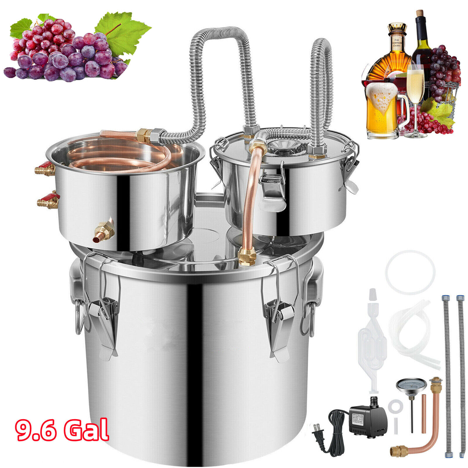 3 Pot Moonshine Still Distillery Kit