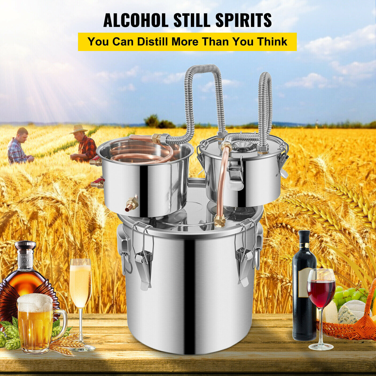 Moonshine Still Distillery Kit - 38L - DIY