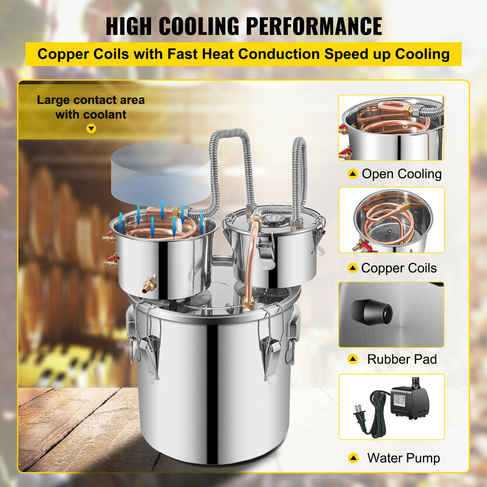 Moonshine Still Distillery Kit - 38L - DIY