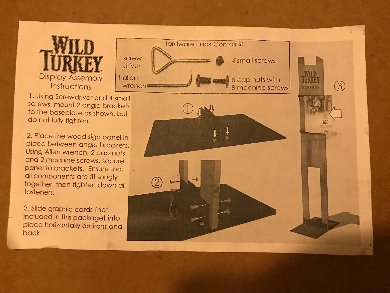 Wild Turkey Whiskey - Showcase Stand