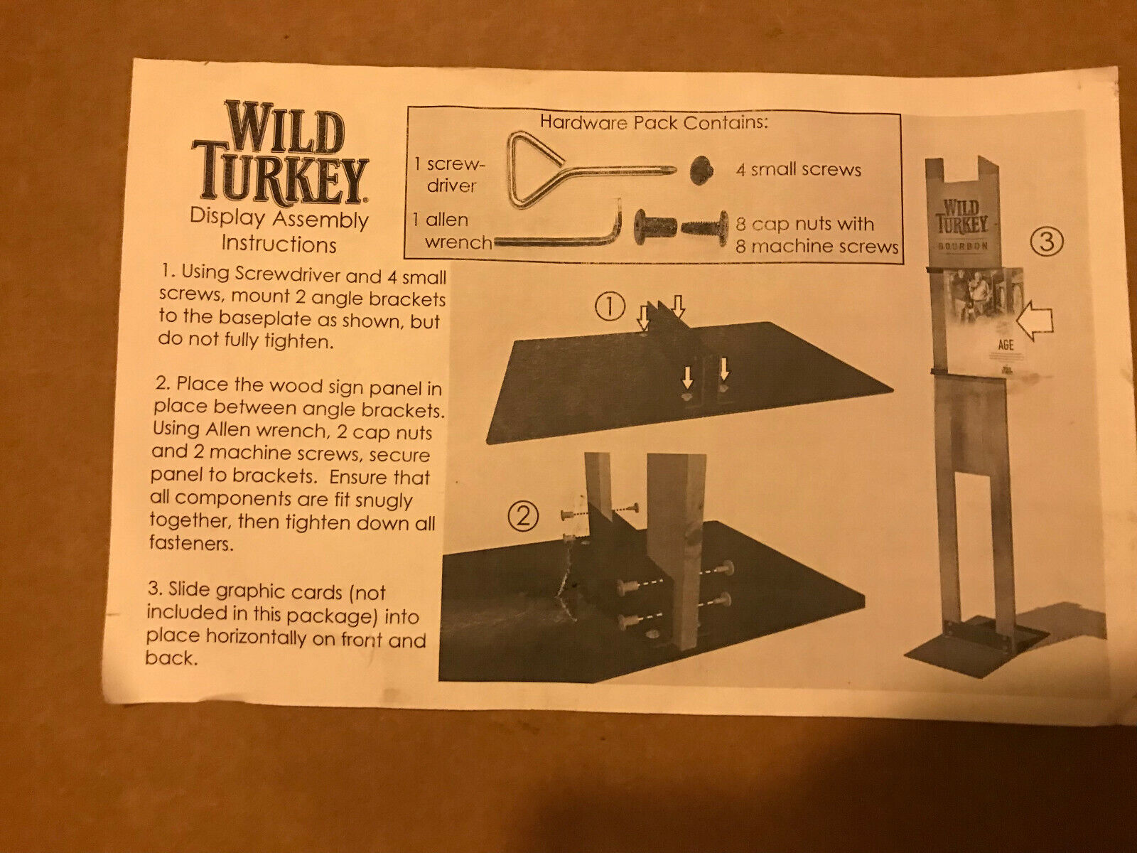 Wild Turkey Whiskey - Showcase Stand